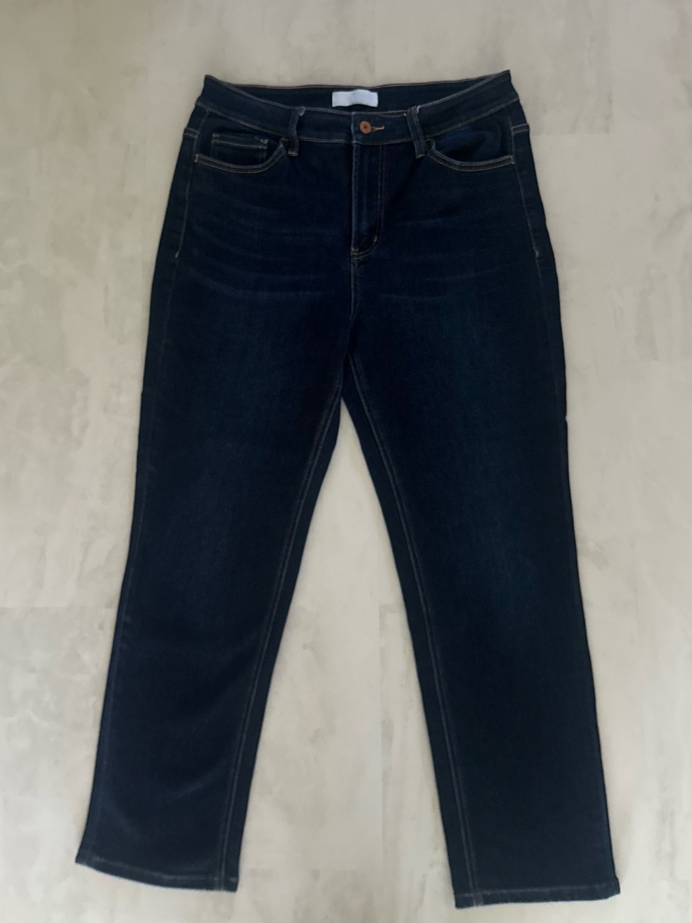 Vervet Dark Blue Women's Stretch Straight Leg Jeans